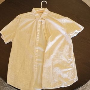 Short Sleeve Large Denim and flower Shirt